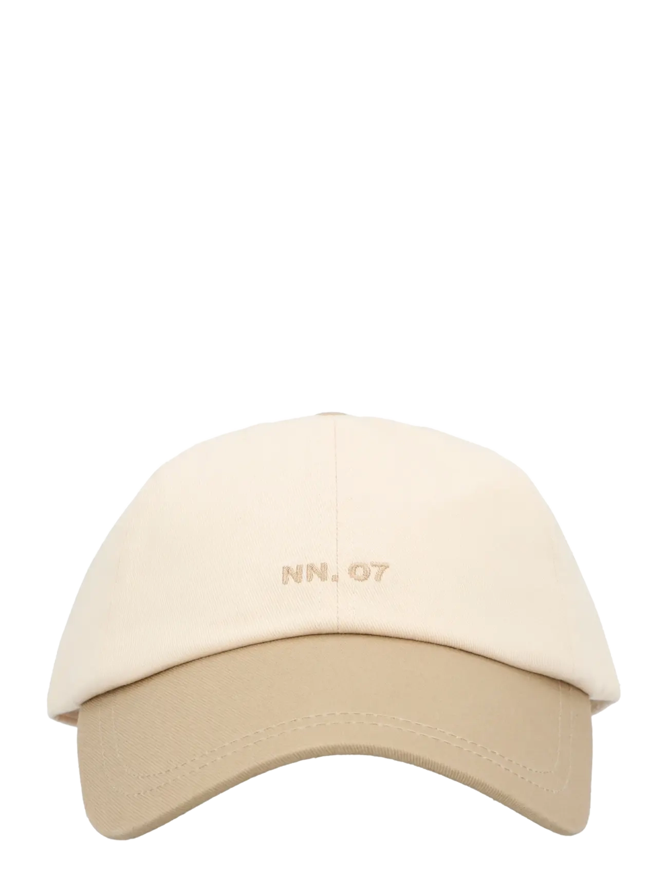 NN.07 Logo 9041 Cap, One Size, Beige, Hovedbeklædning > Kasketter, Herre