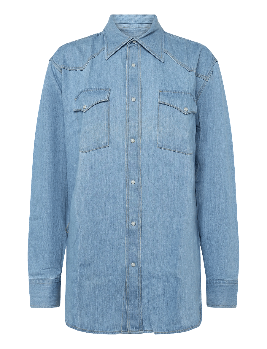 NN.07 - Ricky 50015 Shirt - jeansskjortor - blue - 0