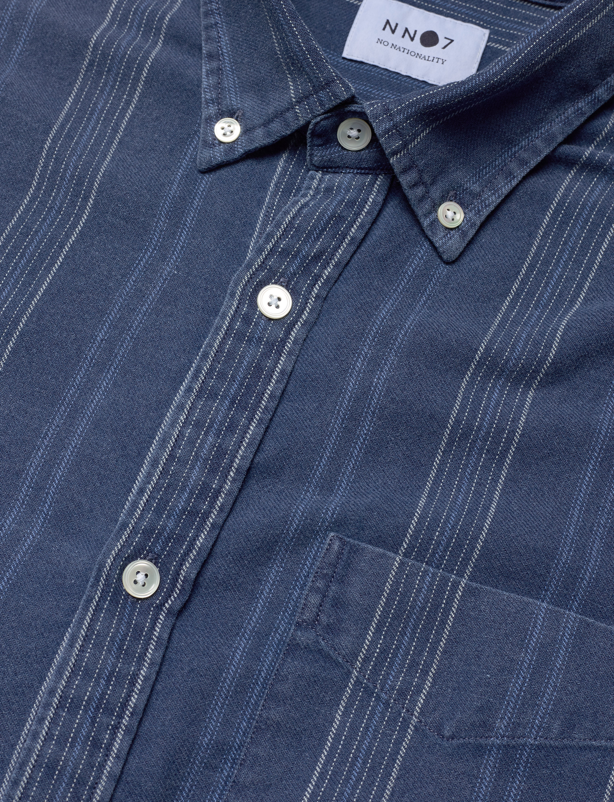 NN07 - Levon Shirt 5139 - indigo stripe - 3