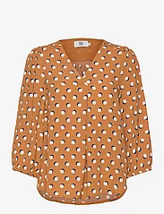 Noa Noa - Blouse - long-sleeved blouses - print brown - 0