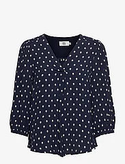 Noa Noa - Blouse - long-sleeved blouses - print dark blue - 0