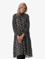 Noa Noa - Dress long sleeve - midi kjoler - print black - 2