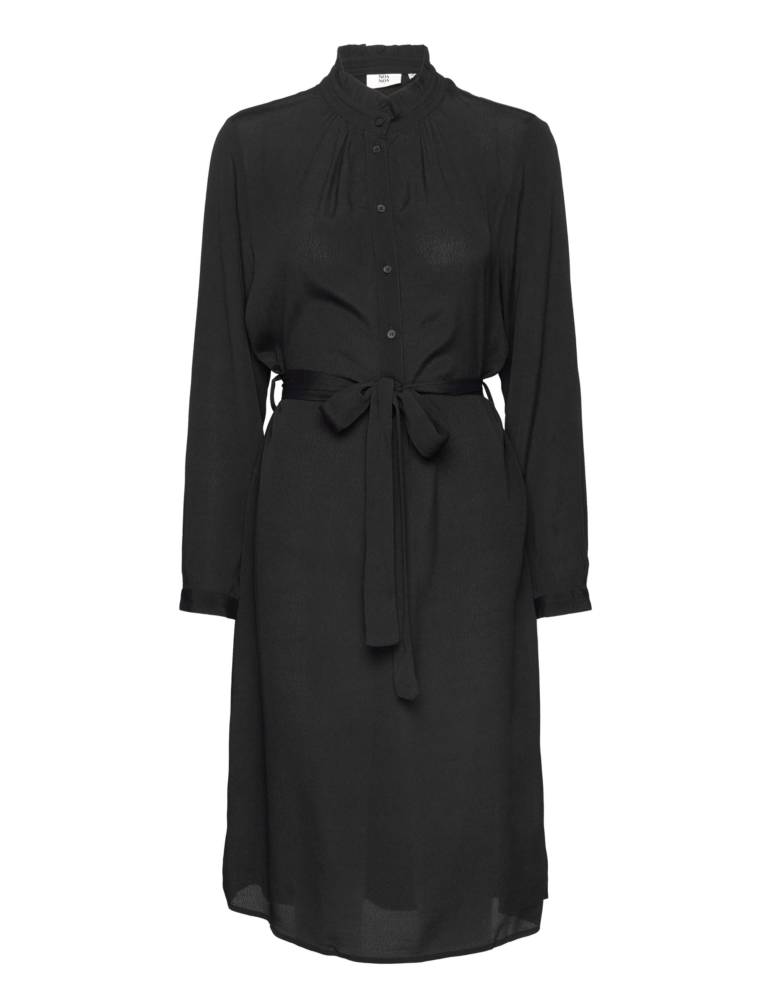 Noa Noa Dress long sleeve - Noa Noa - BLACK / black