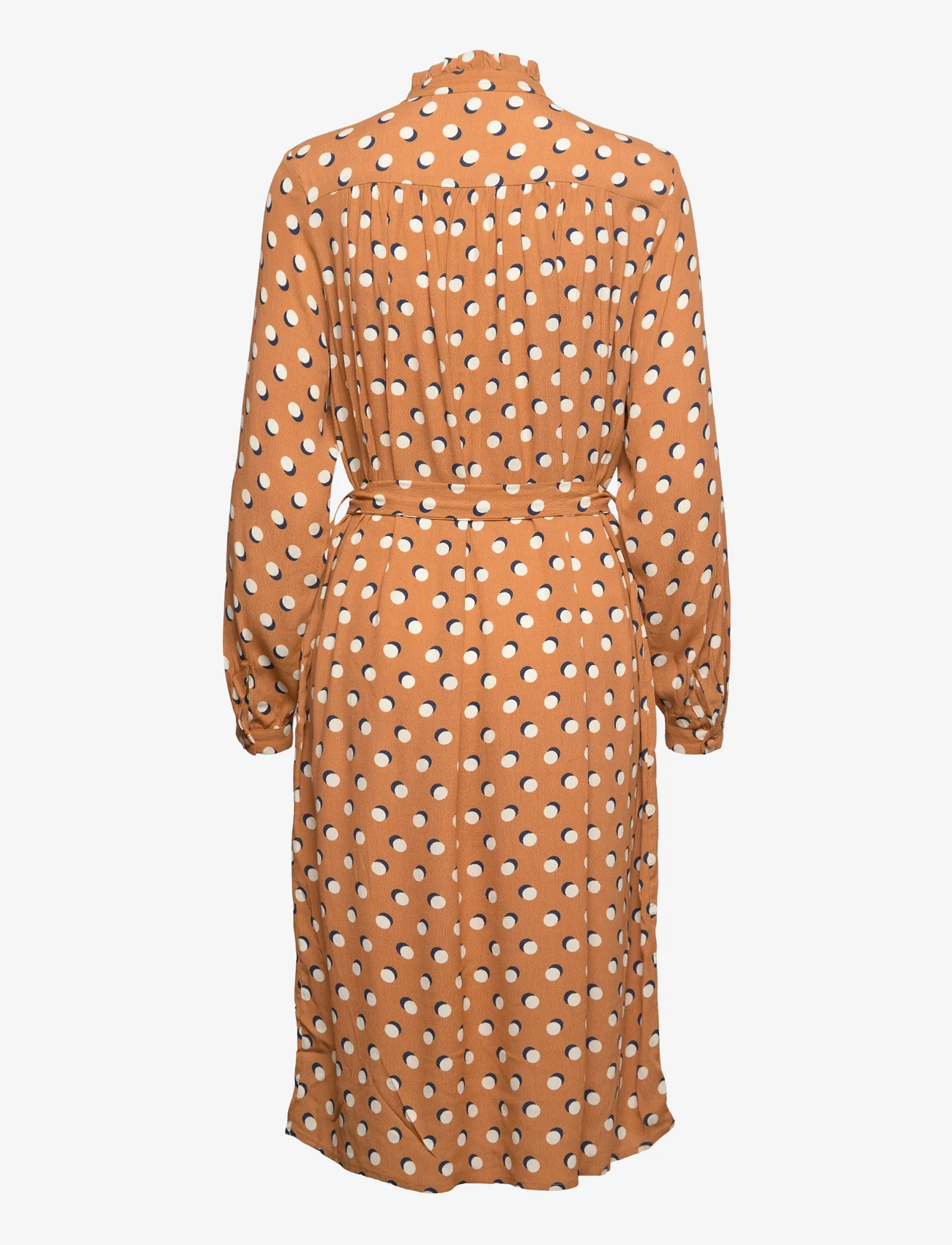 Noa Noa - Dress long sleeve - midi jurken - print brown - 1
