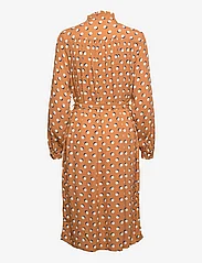 Noa Noa - Dress long sleeve - midi jurken - print brown - 1