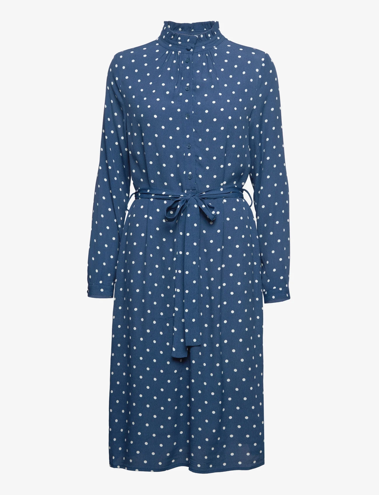 Noa Noa - Dress long sleeve - marškinių tipo suknelės - print dark blue - 0