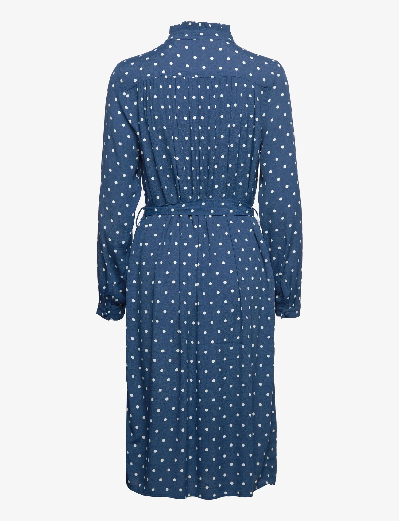 Noa Noa - Dress long sleeve - midi jurken - print dark blue - 1