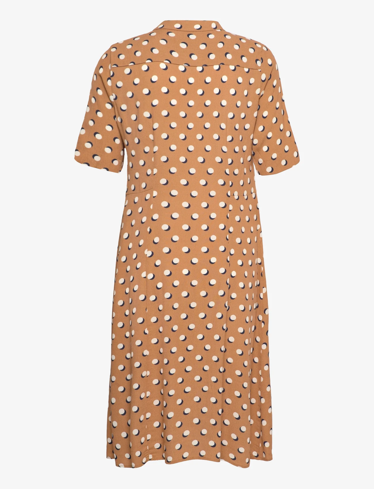 Noa Noa - Dress short sleeve - skjortklänningar - print brown - 1