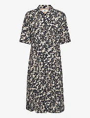 Noa Noa - BellaNN Dress - sukienki koszulowe - print black/white/beige - 0