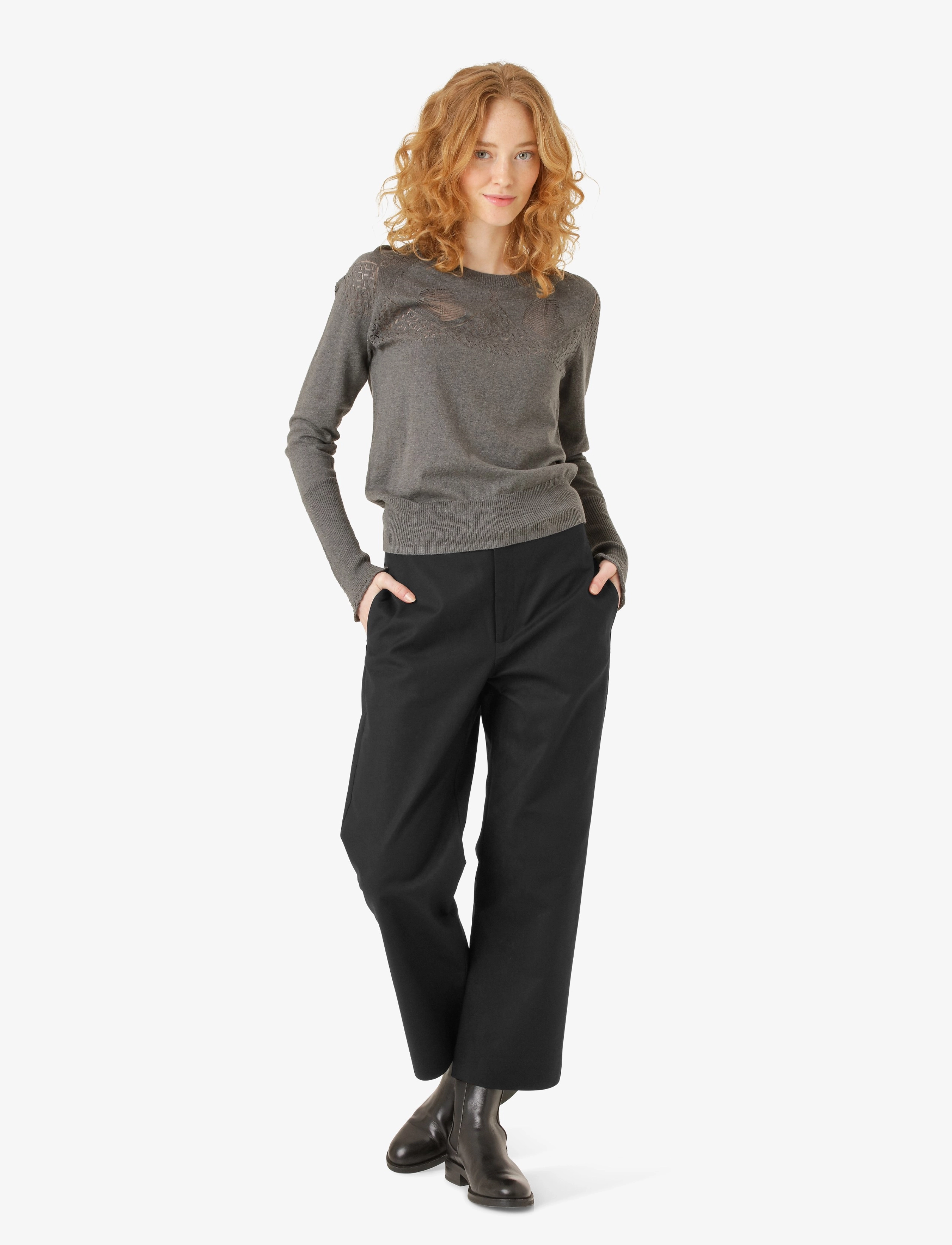 Noa Noa - Louisa Pullover - dark grey melange - 3