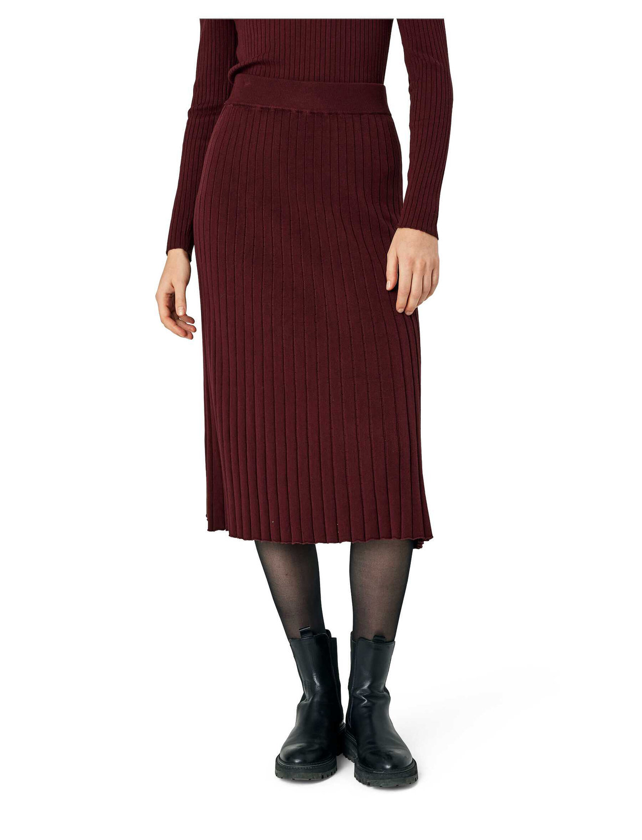 Noa Noa - VibeNN Skirt - knitted skirts - tawny port - 1