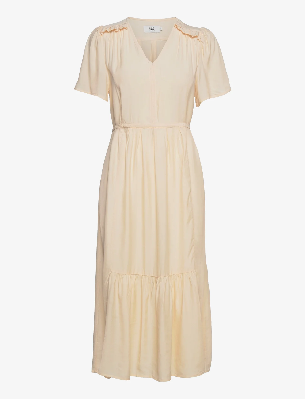 Noa Noa - Dress short sleeve - sukienki do kolan i midi - white swan - 0