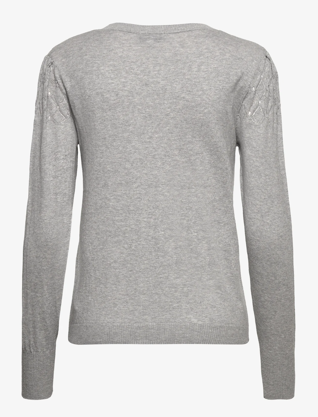 Noa Noa - ClaraNN Pullover - sweaters - grey melange - 1
