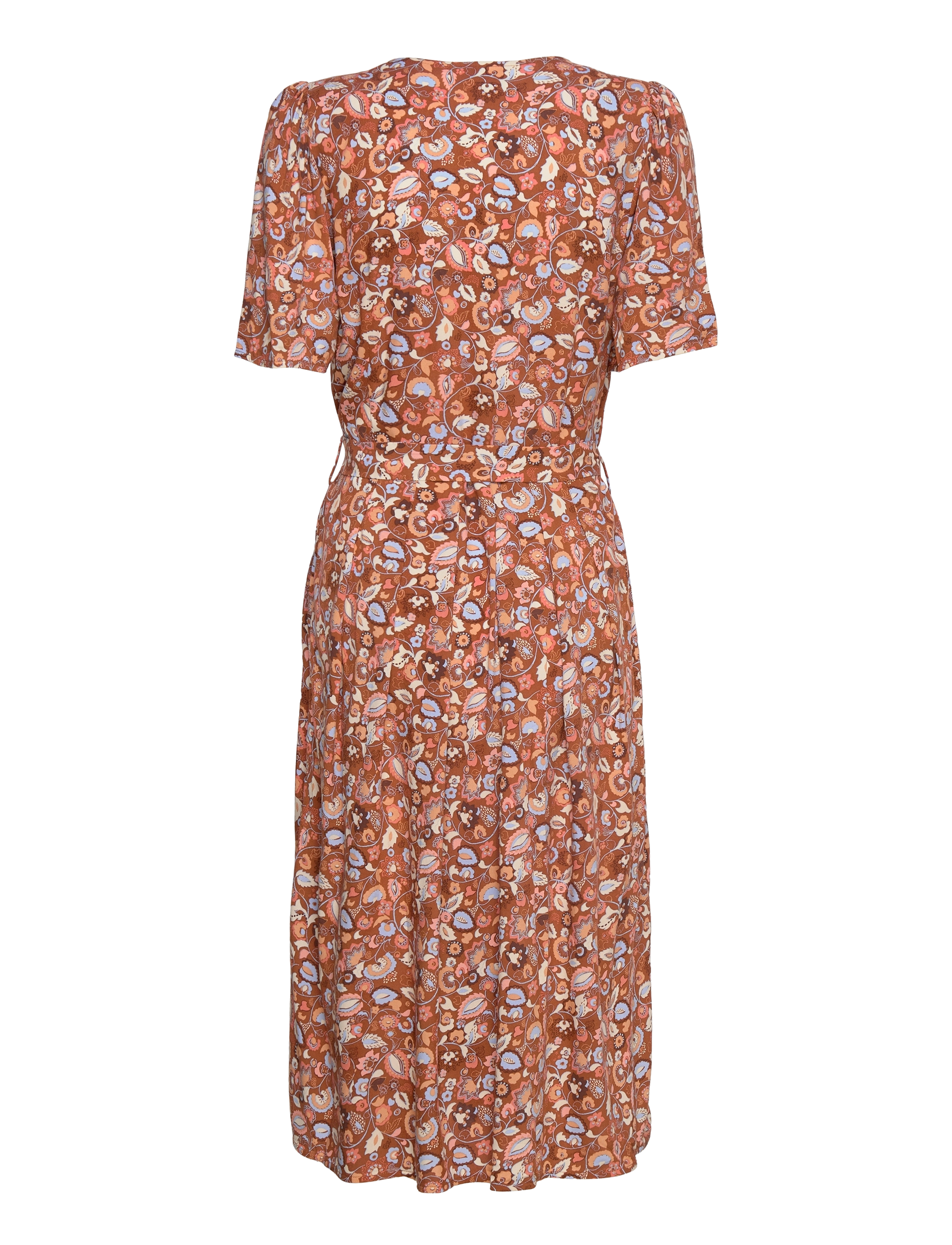 Noa Noa - Dress short sleeve,Below knee - print brown - 1