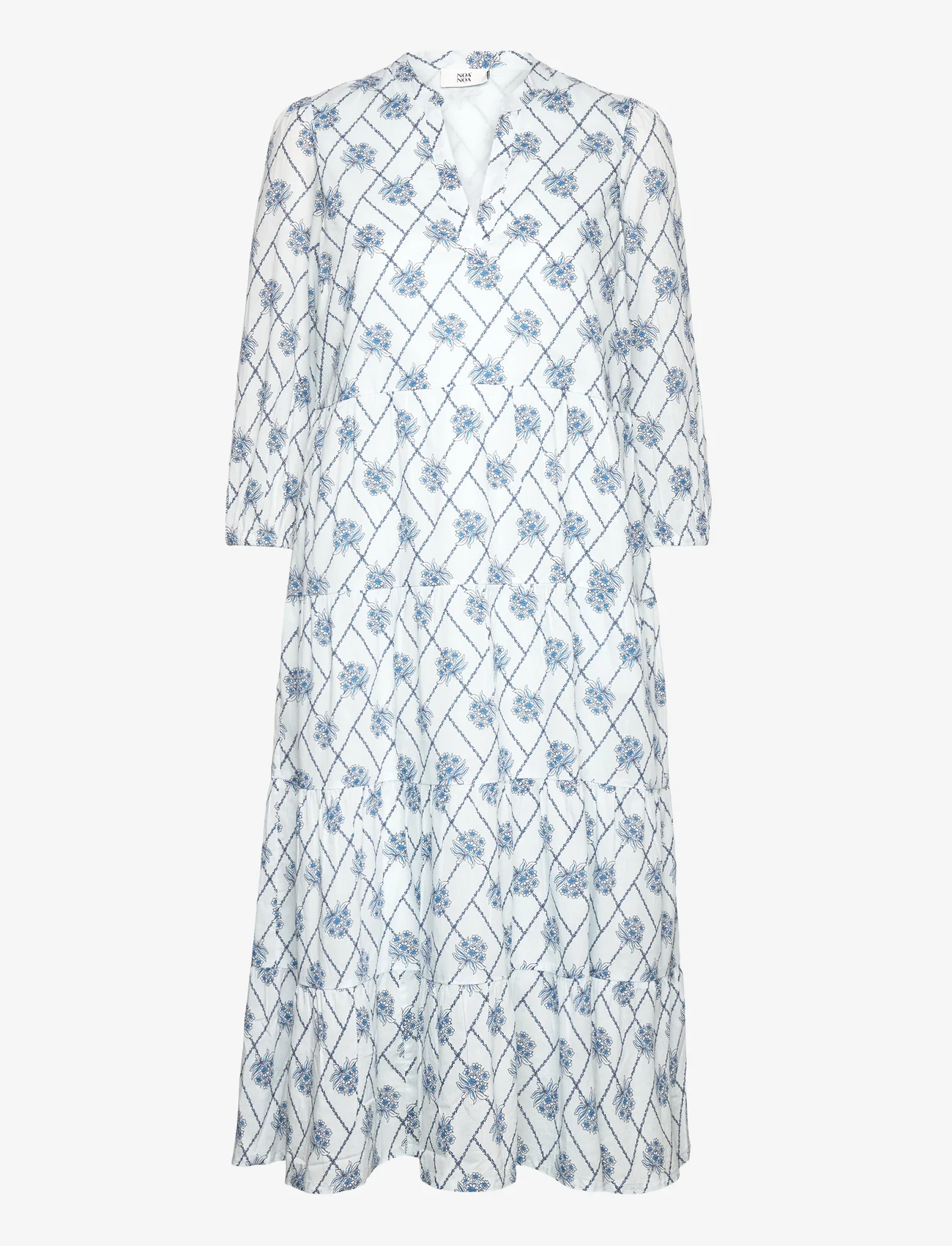 Noa Noa - LottaNN Dress - sommarklänningar - print blue - 0