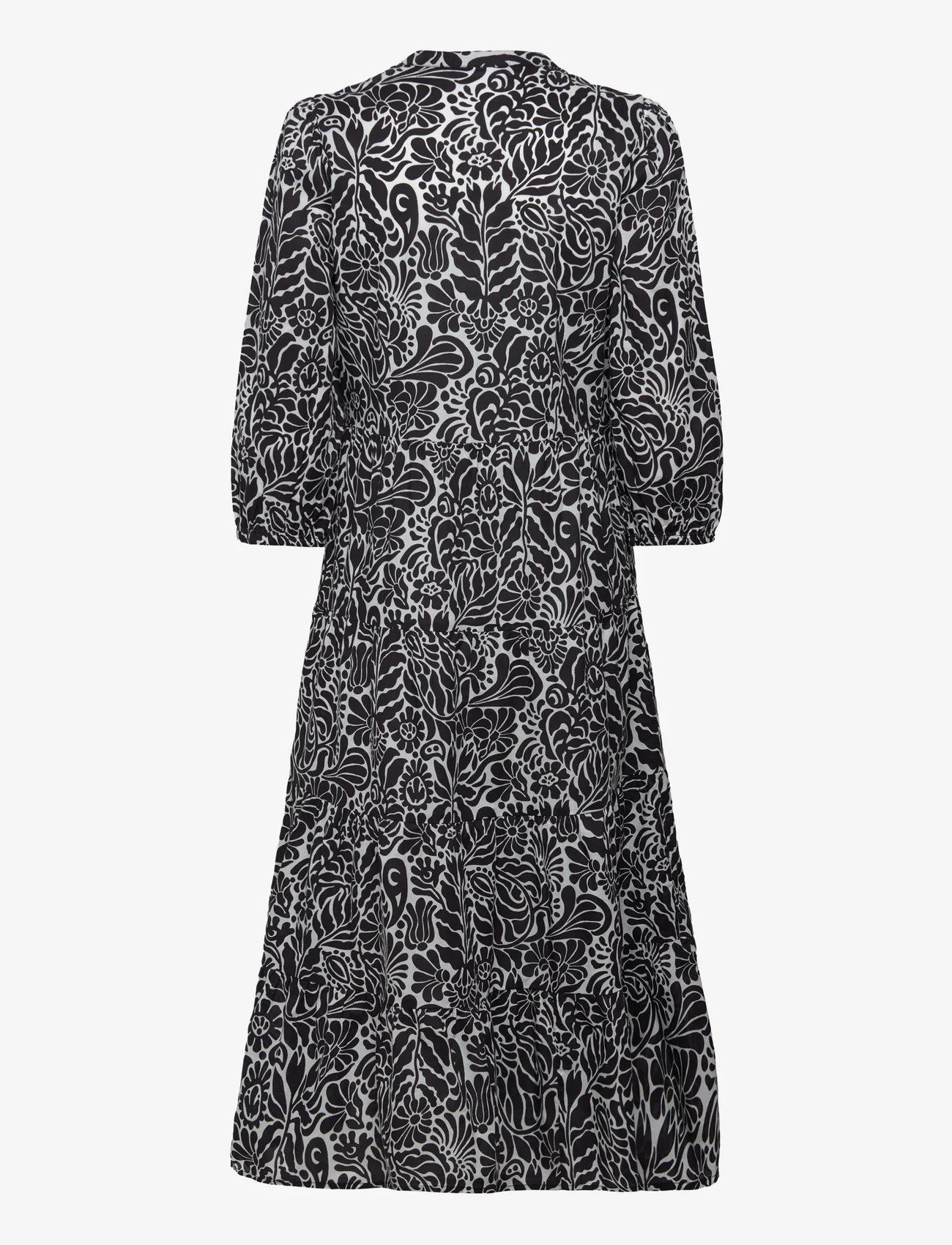 Noa Noa - AnnieNN Dress - sukienki koszulowe - print black/white - 1