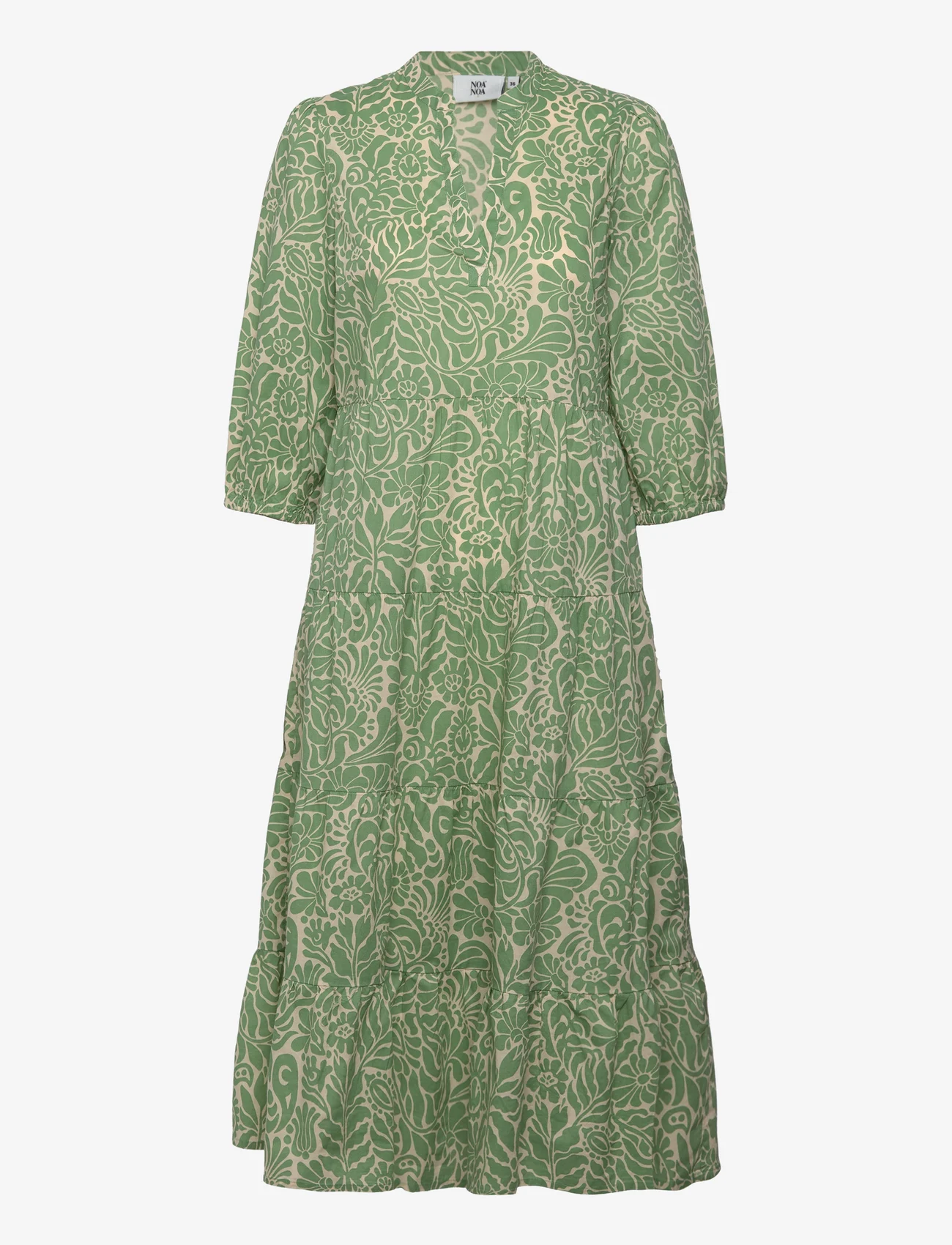 Noa Noa - AnnieNN Dress - sukienki koszulowe - print green - 0