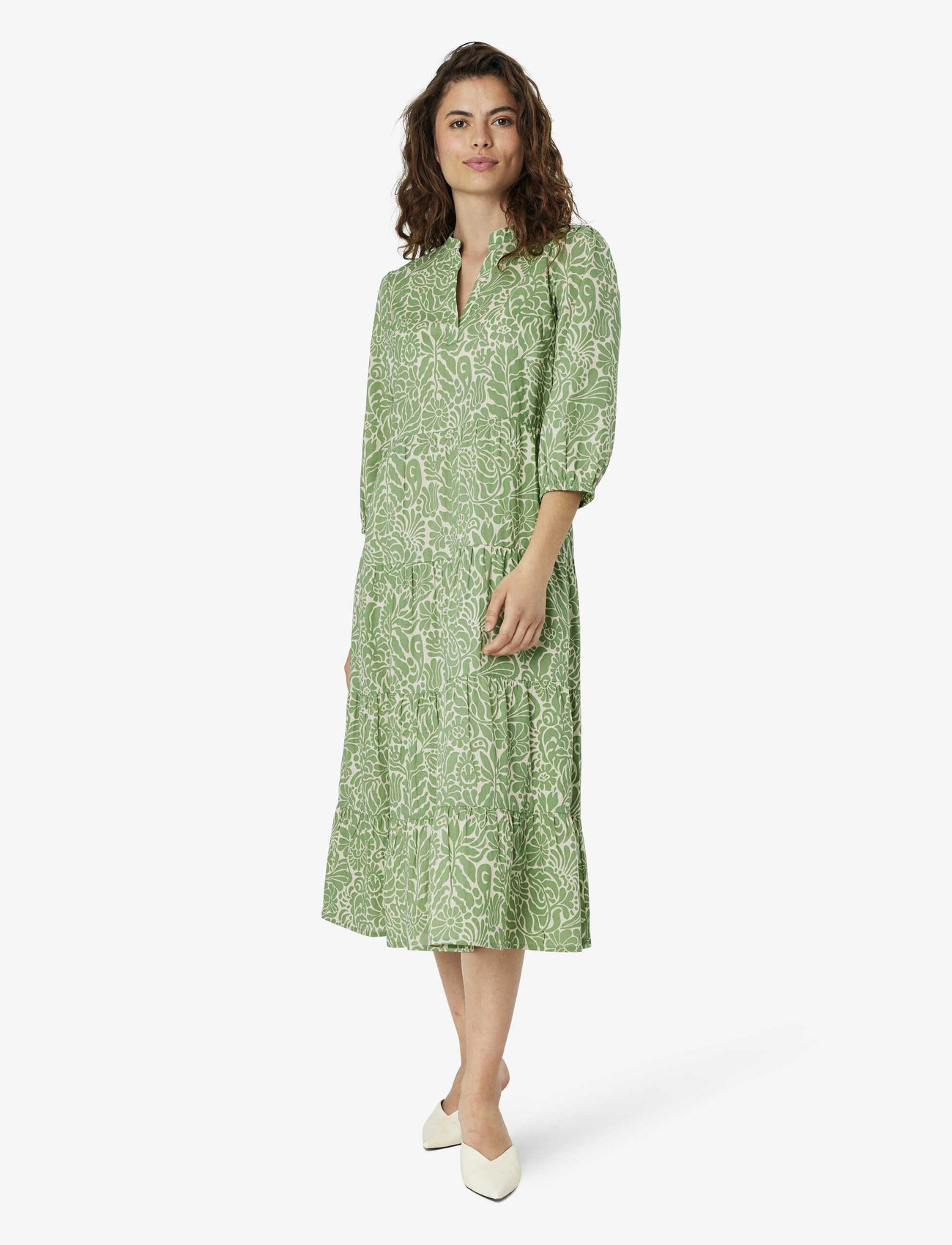 Noa Noa - AnnieNN Dress - shirt dresses - print green - 0
