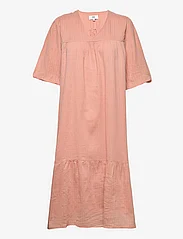 Noa Noa - Dress short sleeve - sukienki do kolan i midi - cameo brown - 0