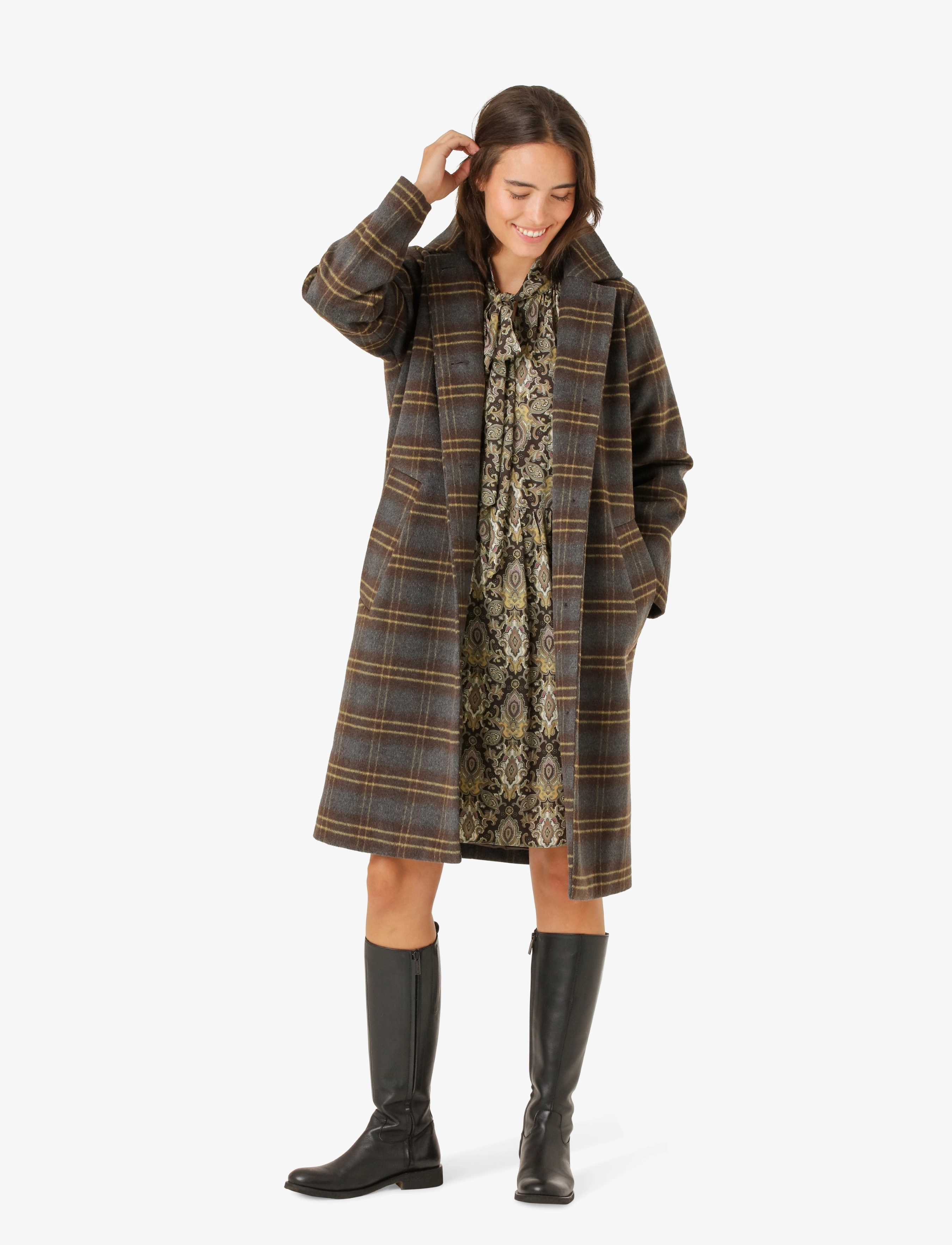 Noa Noa - Carrie Coat - art brown - 3
