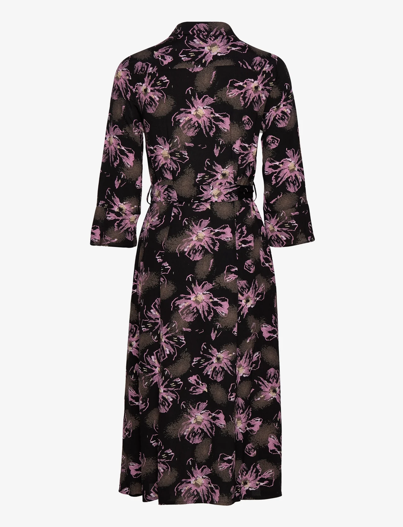 Noa Noa - LivaNN Dress - midi jurken - print black/purple - 1