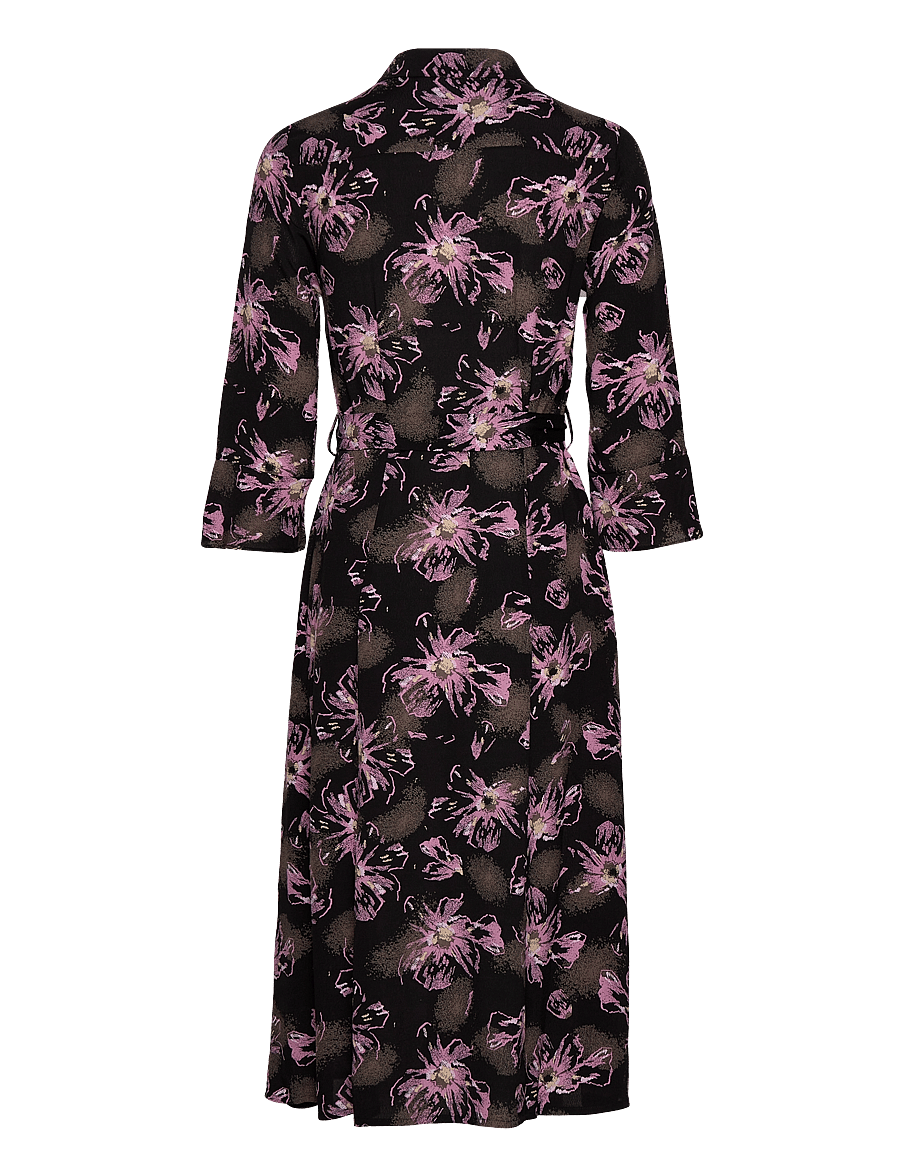 Noa Noa - LivaNN Dress - särkkleidid - print black/purple - 2