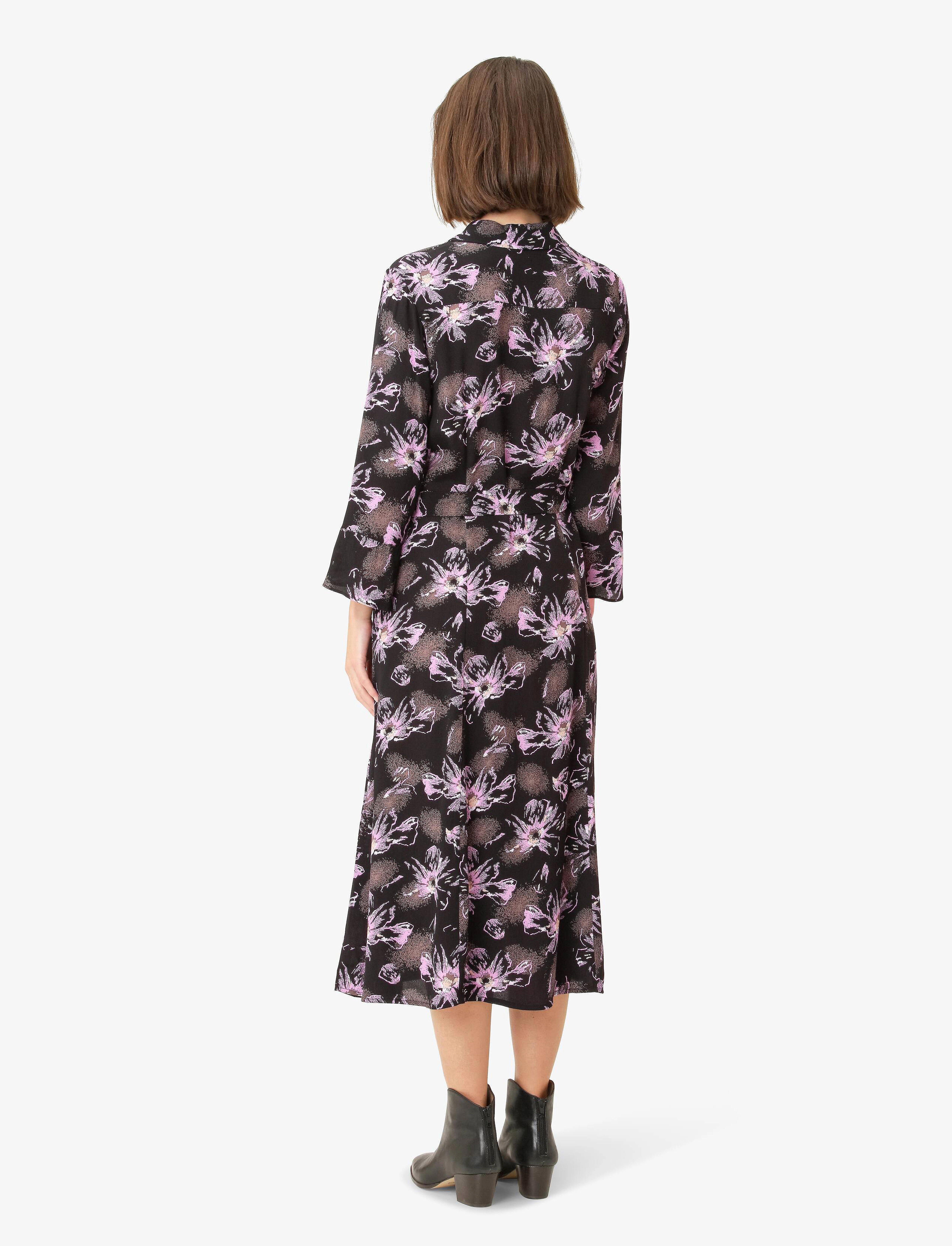 Noa Noa - LivaNN Dress - särkkleidid - print black/purple - 3