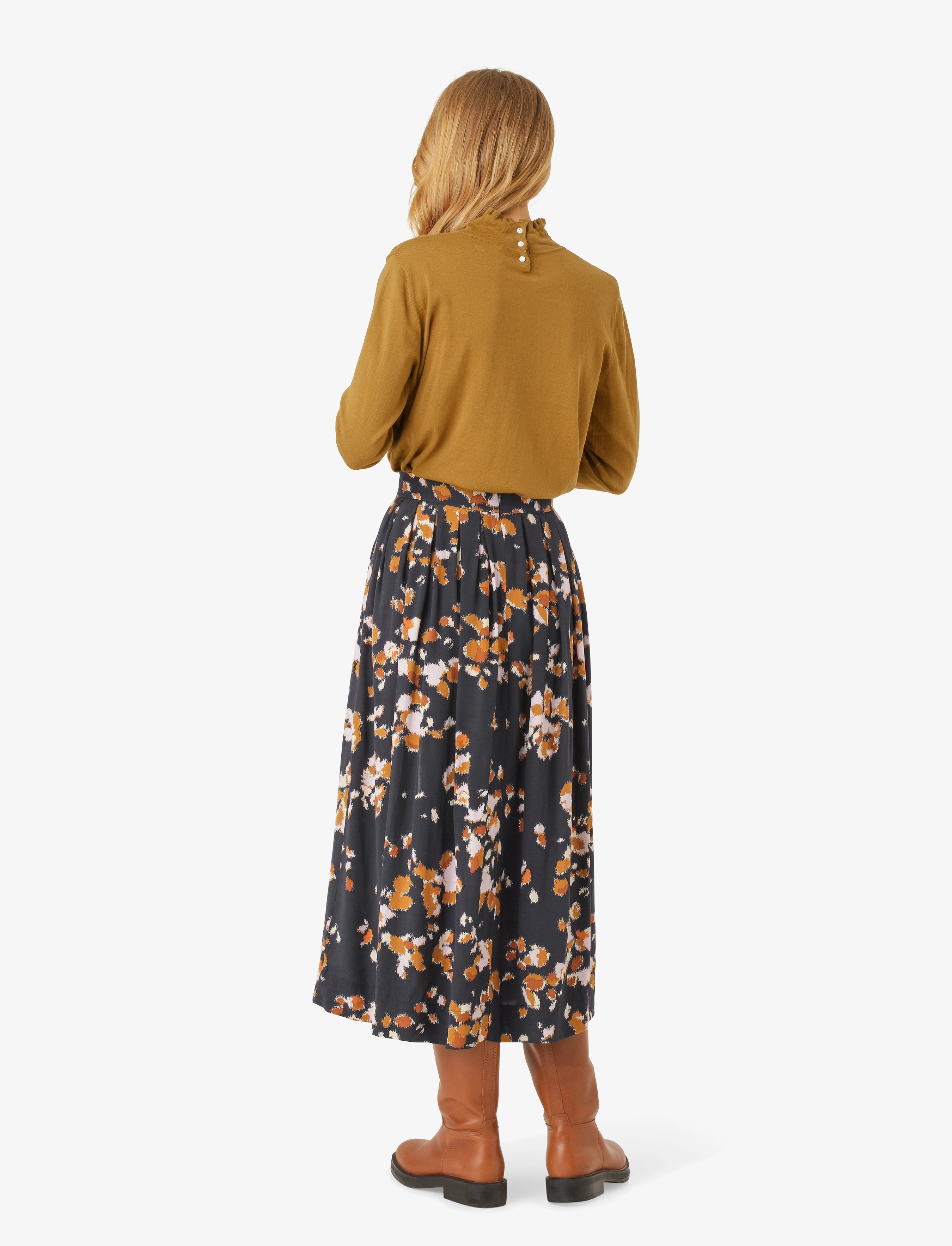 Noa Noa - AliaNN Skirt - print navy/brown - 4
