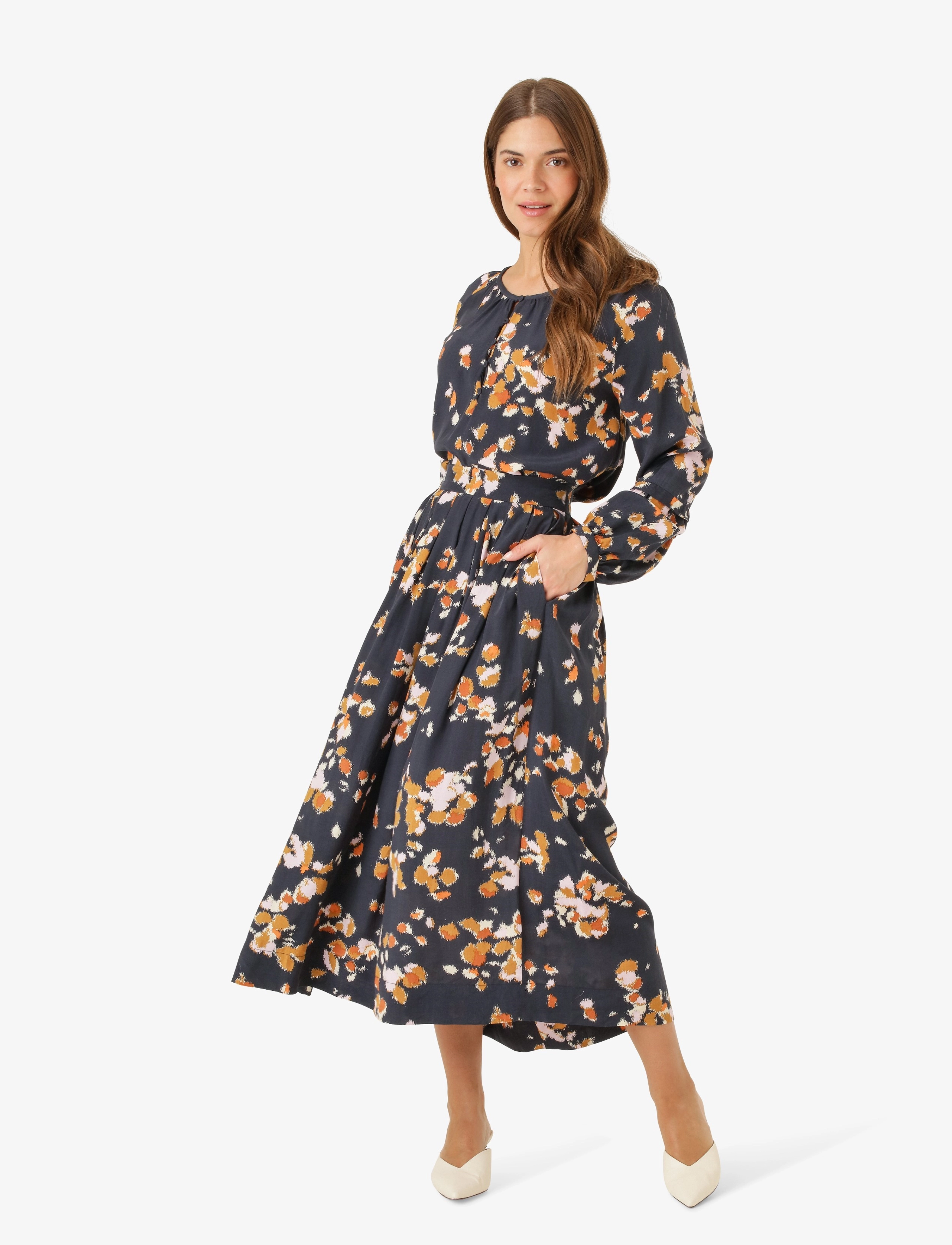 Noa Noa - AliaNN Skirt - print navy/brown - 5