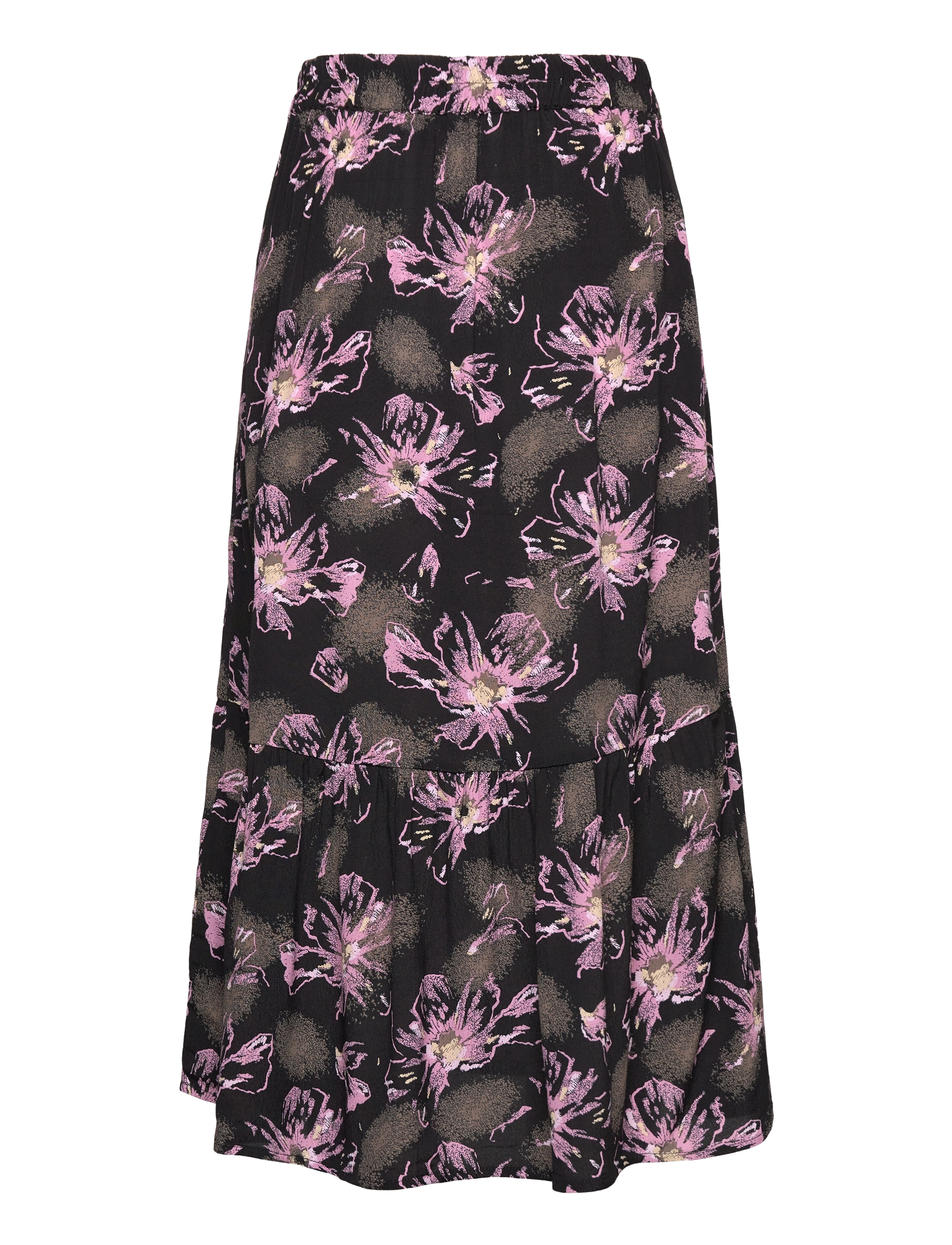 Noa Noa - LivaNN Skirt - midi nederdele - print black/purple - 2