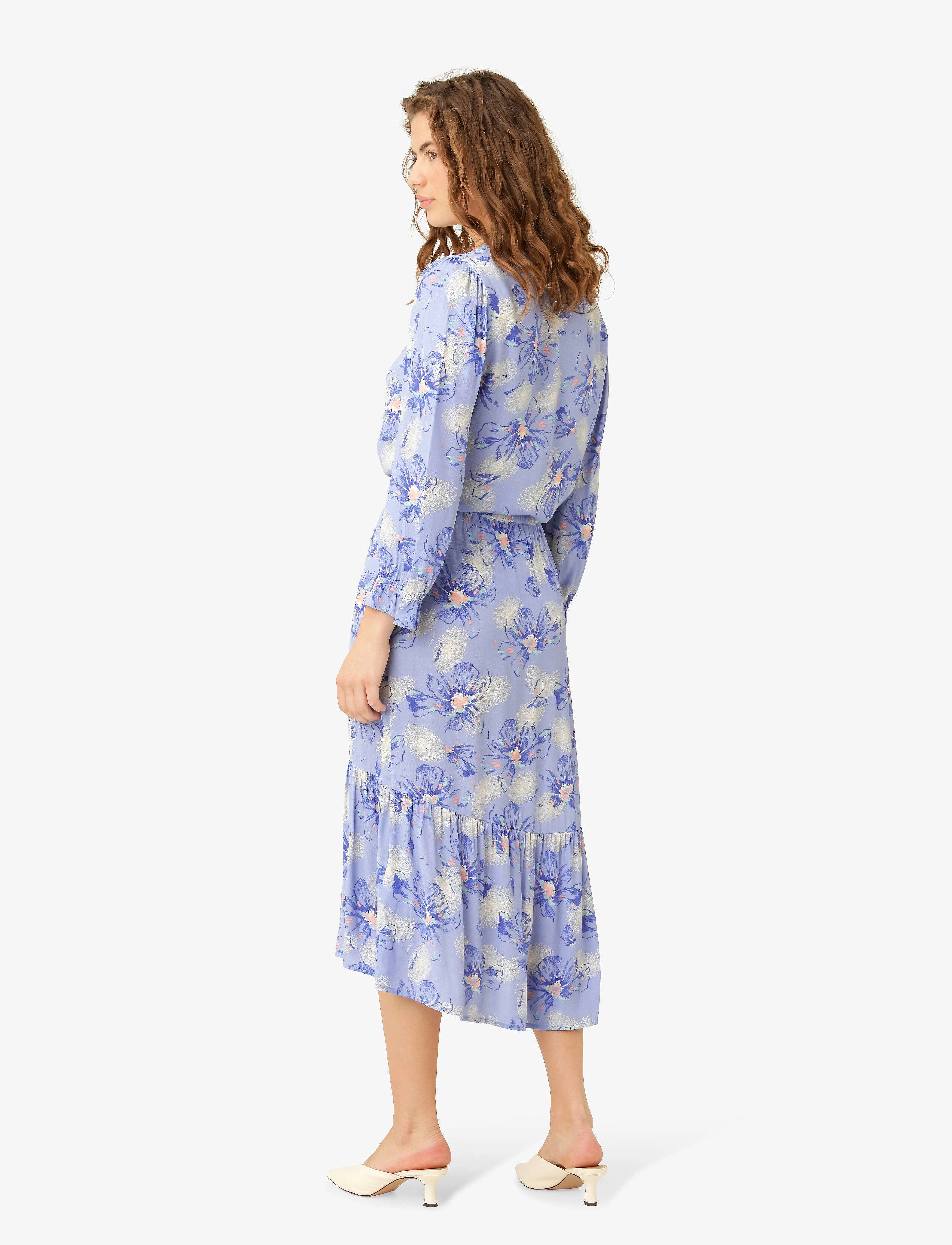 Noa Noa - LivaNN Skirt - midi nederdele - print blue/rose - 3