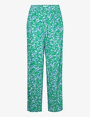 Noa Noa - BellaNN Trousers - tiesaus kirpimo kelnės - print blue/green - 0