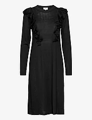 Noa Noa - Dress long sleeve - sukienki do kolan i midi - black - 0