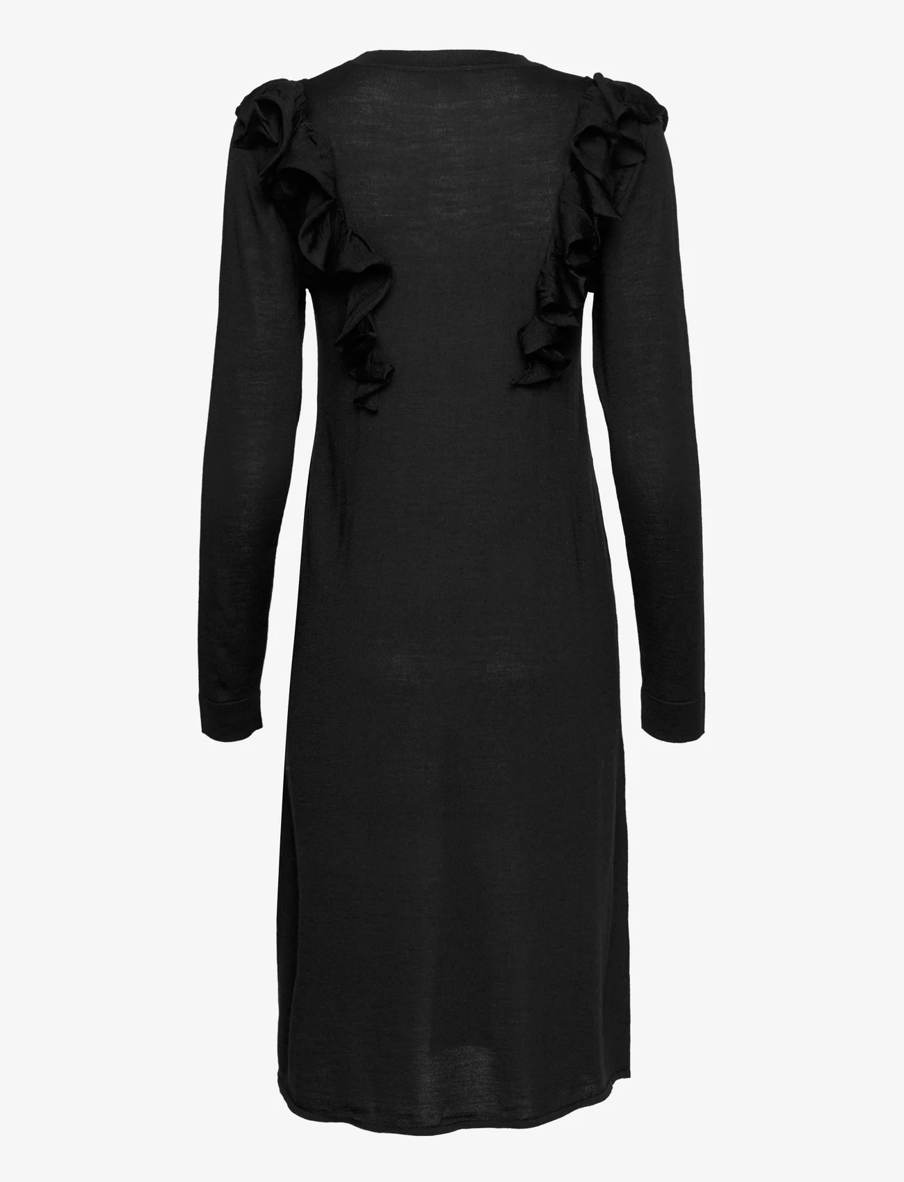 Noa Noa - Dress long sleeve - sukienki do kolan i midi - black - 1
