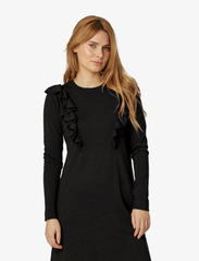 Noa Noa - Dress long sleeve - midi kjoler - black - 5