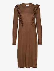 Noa Noa - Dress long sleeve - midi dresses - pinecone - 0