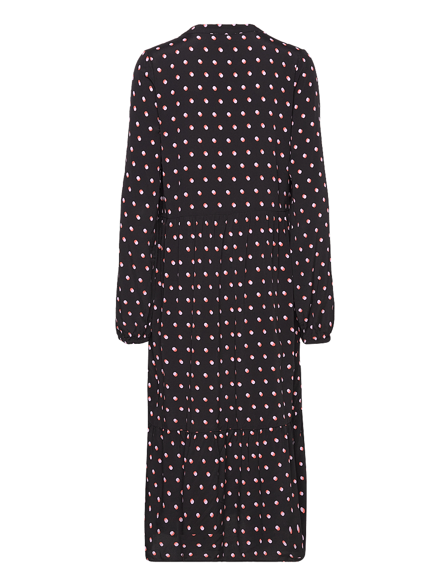 Noa Noa - ChellieNN Dress Long - midiklänningar - print black/rose - 1