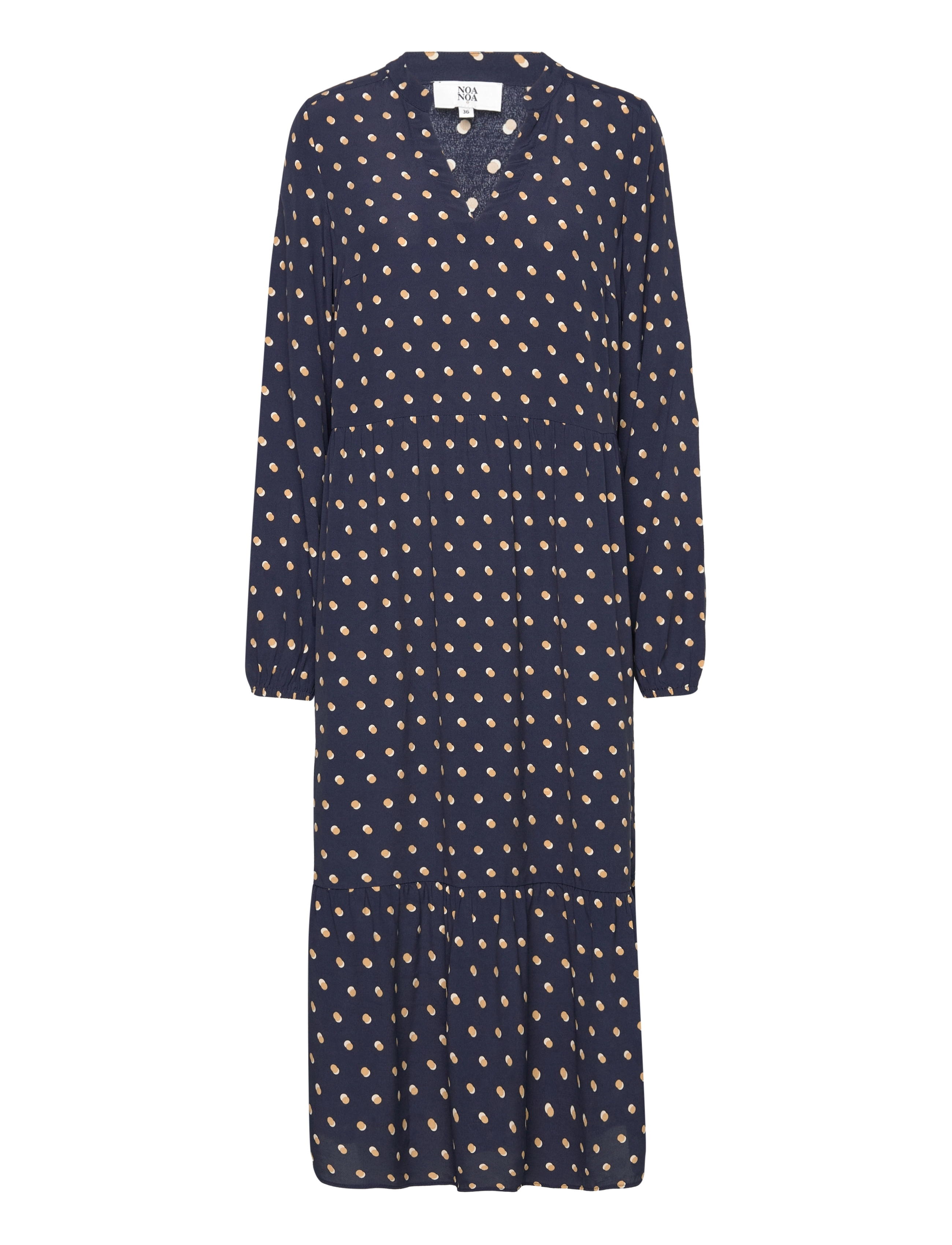 Noa Noa ChellieNN Dress Long - Noa Noa - PRINT BLUE/GREEN / navy