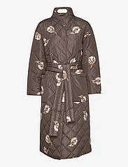 Noa Noa - Marit Coat - quilted jackets - print brown - 0