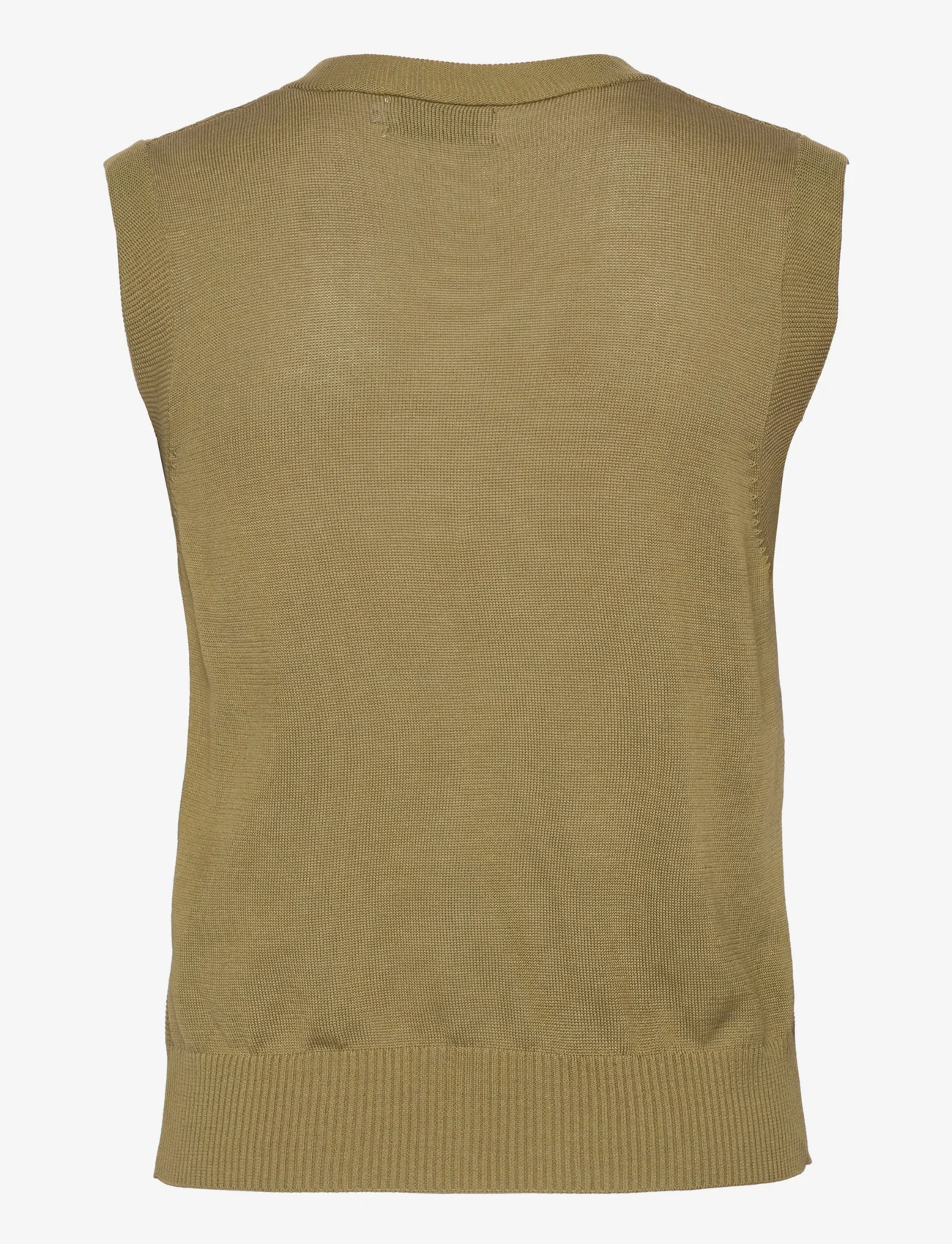 Noa Noa - Waistcoat - knitted vests - olive green - 1