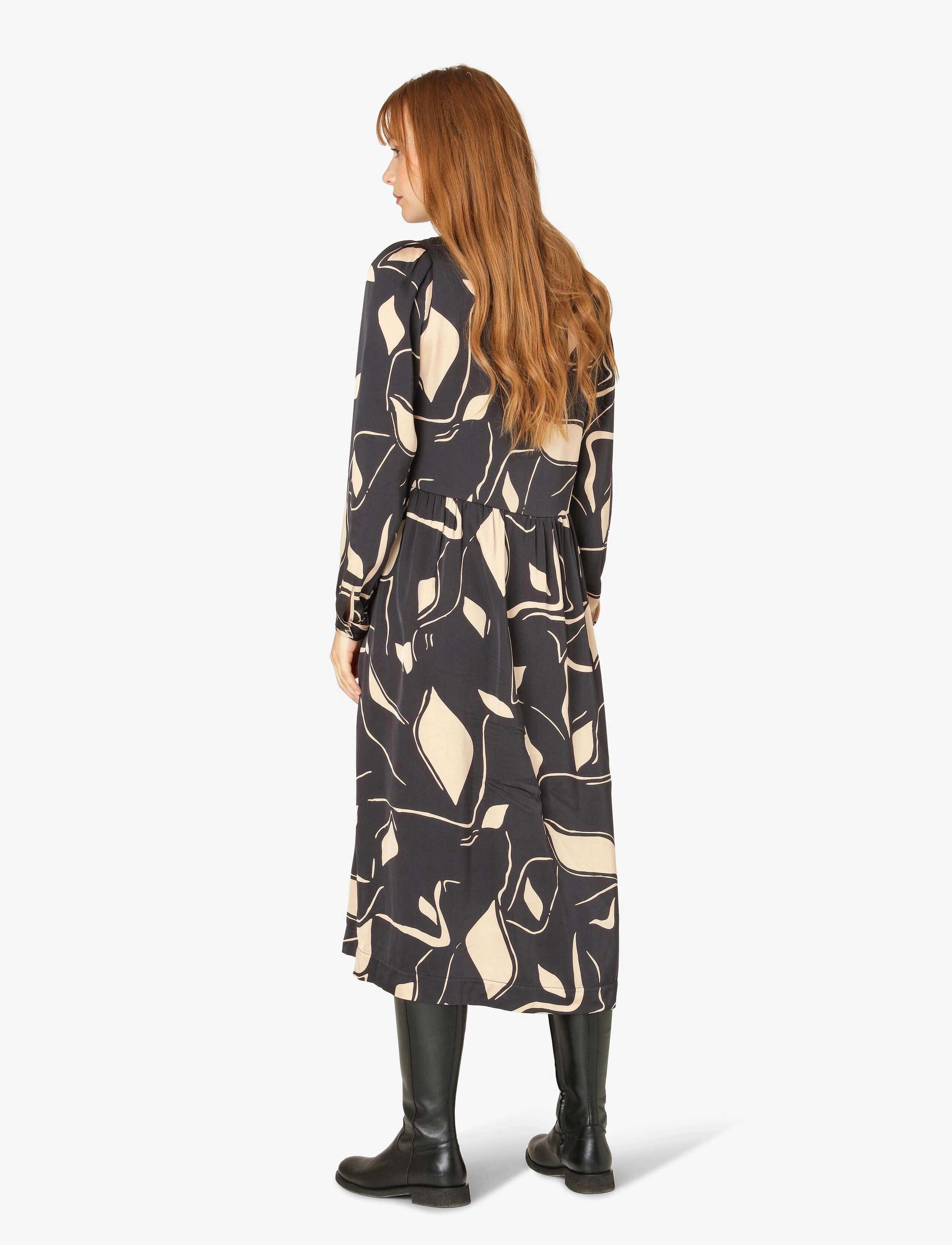 Noa Noa - SiannaNN - midikleider - print beige/black - 3