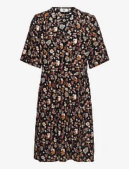 Noa Noa - LaureenNN Dress - skjortekjoler - print black/white/brown - 0