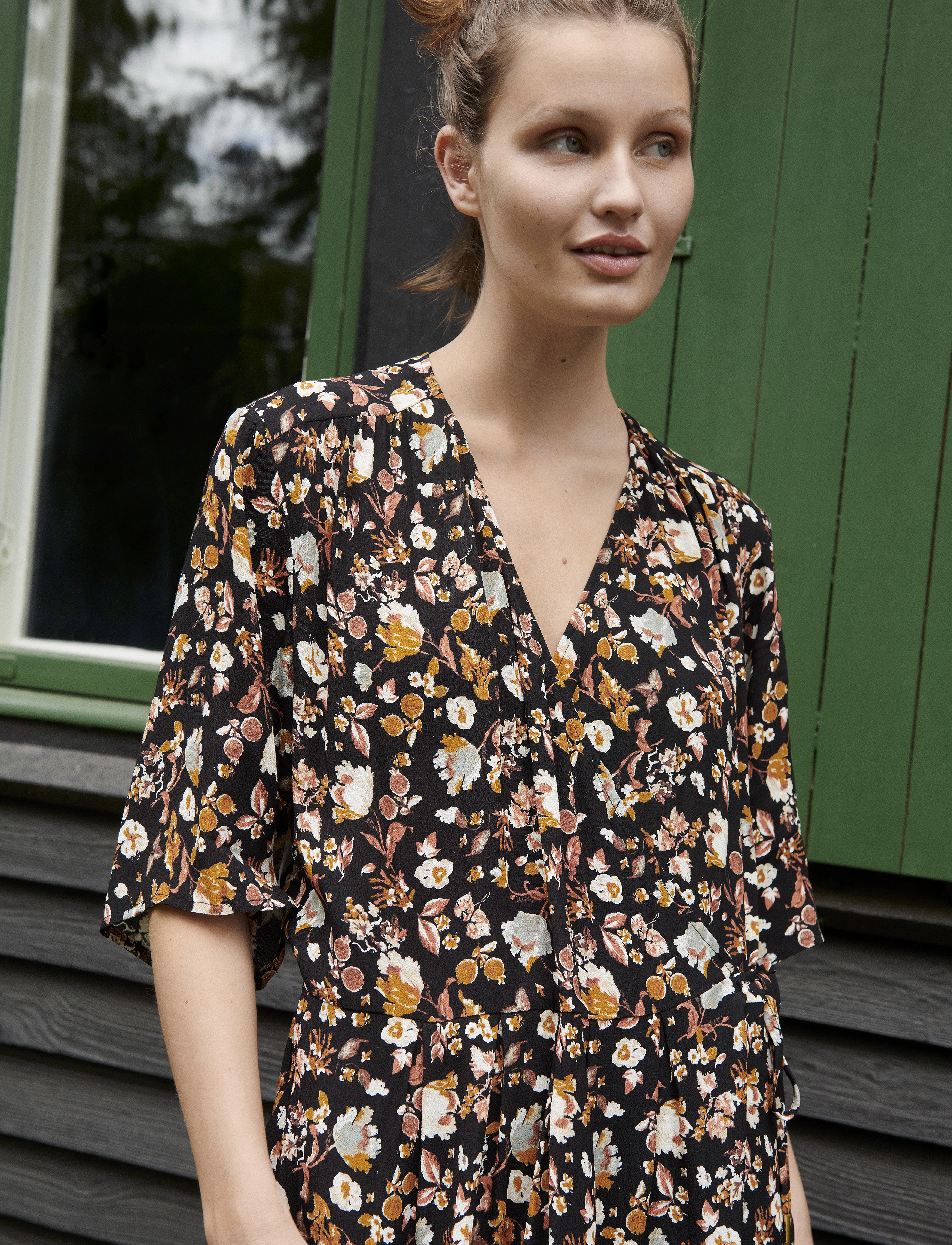 Noa Noa Laureennn Dress, Kvinder, Slå Om Kjole, Sort, Str: 36