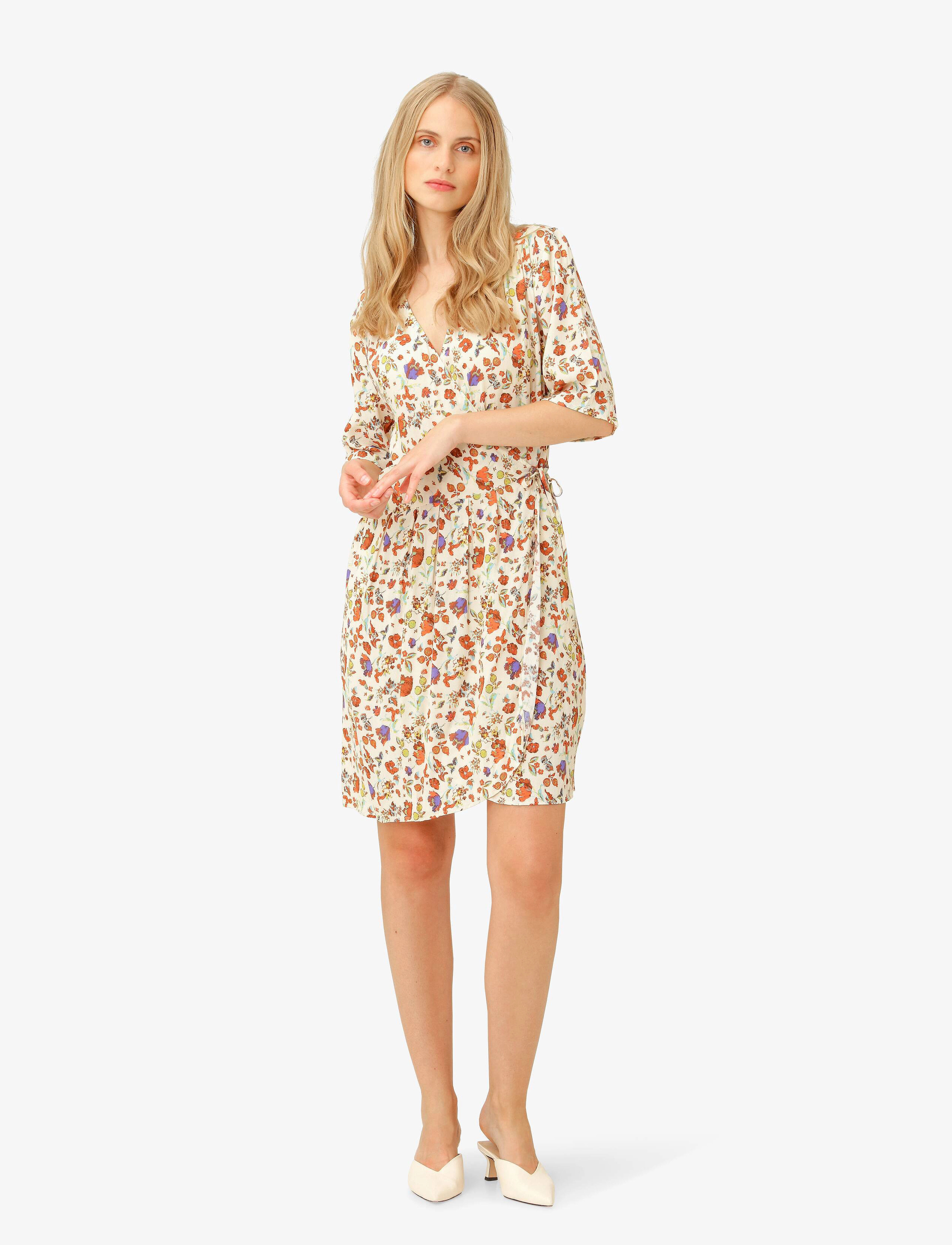 Noa Noa LaureenNN Dress - Kjoler - PRINT WHITE/MULTI / beige