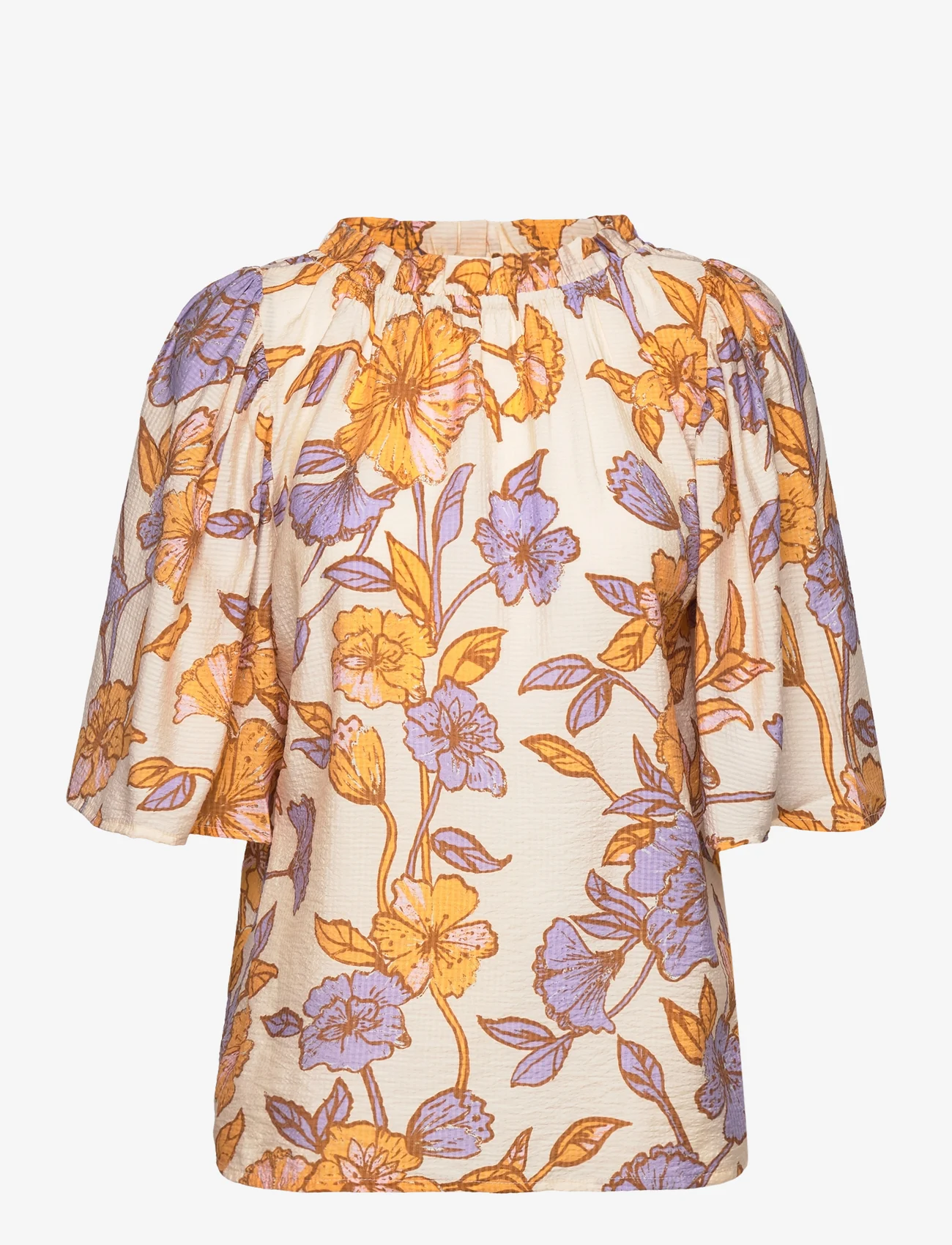Noa Noa - DagmarNN Blouse - long sleeved blouses - print rose/purple/orange - 1