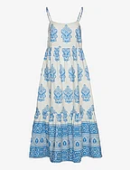 TheaNN Dress - PRINT WHITE/BLUE