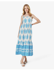 Noa Noa - TheaNN Dress - festklær til outlet-priser - print white/blue - 2
