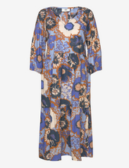 CarolinaNN Dress - PRINT BLUE/BROWN