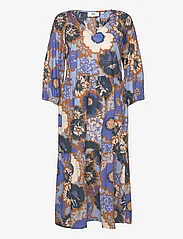 Noa Noa - CarolinaNN Dress - sukienki do kolan i midi - print blue/brown - 0