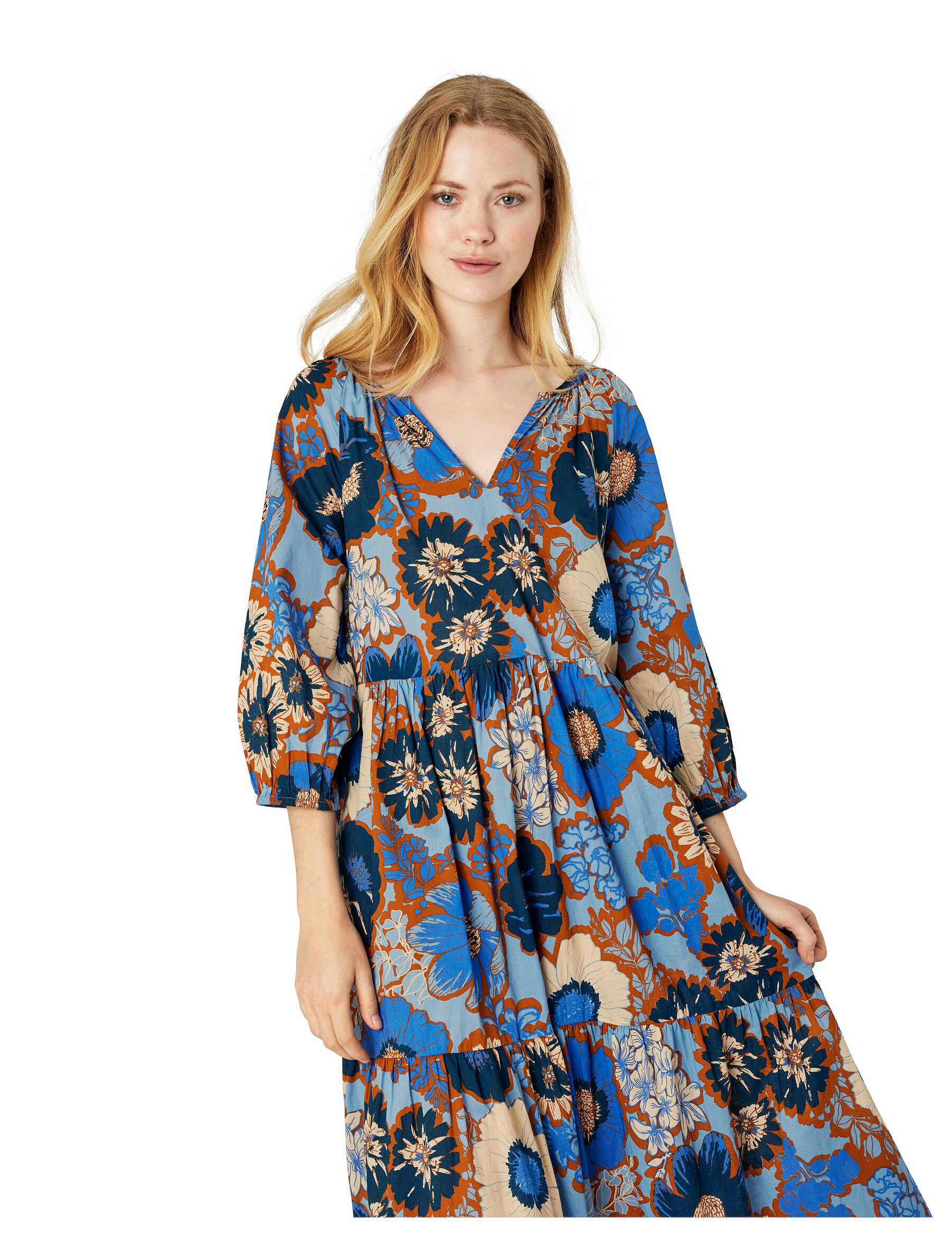 Noa Noa - CarolinaNN Dress - print blue/brown - 4
